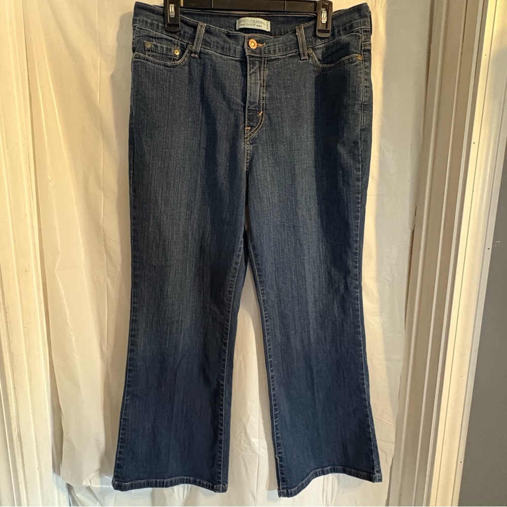 Levi’s 512 Perfectly Slimming Jeans Women’s Sz 16P Short Cotton Denim Flattering